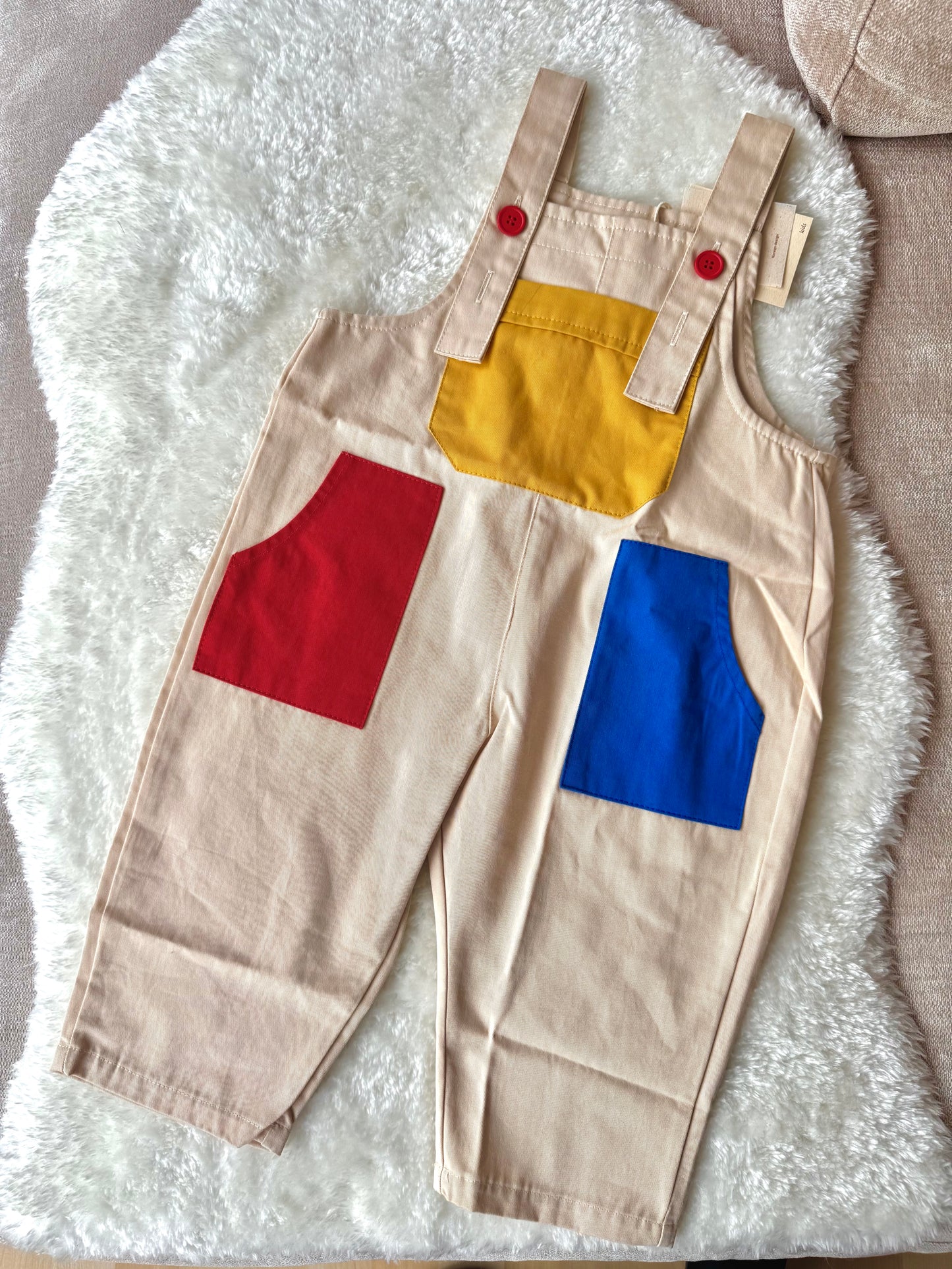 Patchwork Art circus overalls